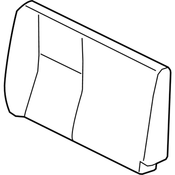 Nissan 88611-EZ50A Pad Assy-Back,Rear Seat RH