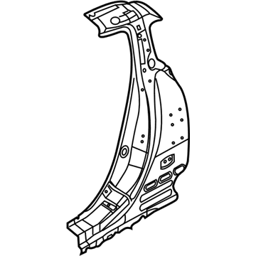 Nissan 76515-CD000 Reinforce-Lock Pillar,Outer LH