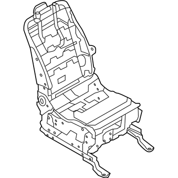 Nissan 87101-1JB6D Frame & Adjuster Assy-Front Seat,RH