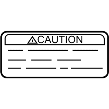 Nissan K9060-1A45B Label-Caution,Spoiler