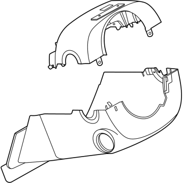 Nissan 48470-5MP7A COVER SET-STEERING COLUMN