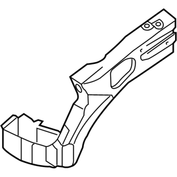 Nissan F4180-9BUEA REINFORCEMENT HOODLEDGE RH