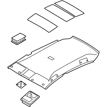 Nissan 739B0-EL01A Module Assembly-Roof Trim