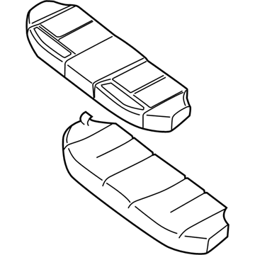 Nissan 88300-ZX00C Cushion Assembly Rear Seat