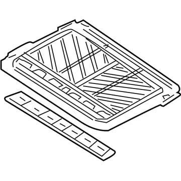 Nissan 91250-6Z701 Shade Assy-Sunroof