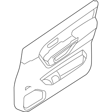 Nissan 80901-9GG1A FINISHER Assembly Front Door LH