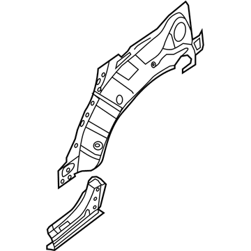 Nissan 76711-3JA0A Wheel House - Rear, Outer LH