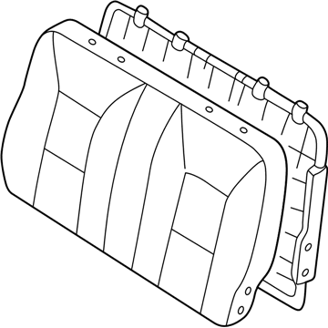 Nissan 88600-7B201 Back Assy-2ND Seat