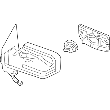 Nissan 96301-EZ42B Mirror Assy-Outside,RH