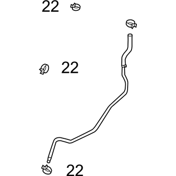 Nissan 21633-3AB3A Hose-Auto Transmission Oil Cooler