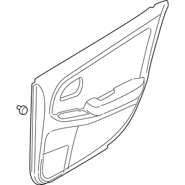 Nissan 82901-5Y800 FINISHER Assembly - Rear Door, LH