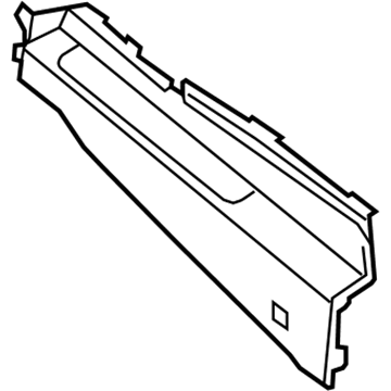 Nissan 96993-ZQ10D Reinforce-Console Box,LH