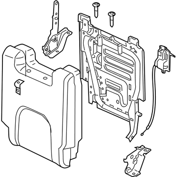 Nissan 89650-EA101 Back Assy-3rd Seat,LH