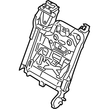 Nissan 88666-ZS40A Frame Assy-Back,Rear Seat Center