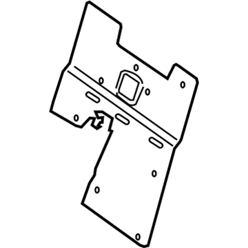 Nissan 88648-ZS40A Board-Rear Seat Back