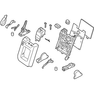 Nissan 88610-ZS41A Back Assy-Rear Seat,Center