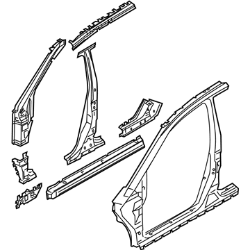 Nissan 76030-CA030 Body Assy-Side,RH