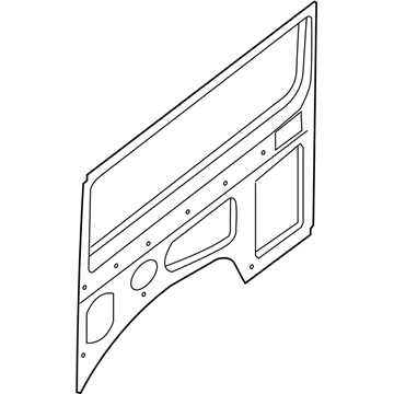 Nissan 76650-1PC0B Side Panel Assembly-Rear,Inner RH