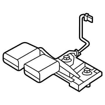 Nissan 88852-9BU9A Belt Assembly-Rear Seat Buckle Center