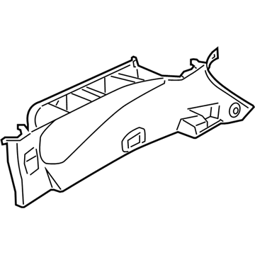 Nissan 84940-1AA0A Finisher-Luggage Side,Upper RH