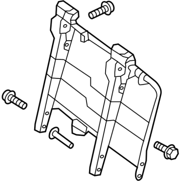 Nissan 88651-1PC0A Frame Assembly-Rear Seat Back LH