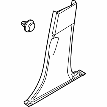 Nissan 76915-5MP0A GARNISH-CENTER PILLAR,LOWER RH