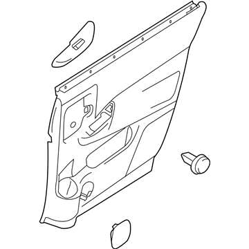 Nissan 82900-3JW0C Finisher Assy-Rear Door,RH