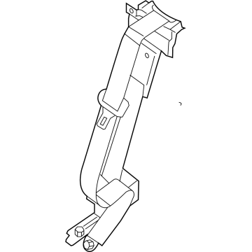 Nissan 88854-9BU9B BELT ASSY-RR TONGUE, CTR-3PT