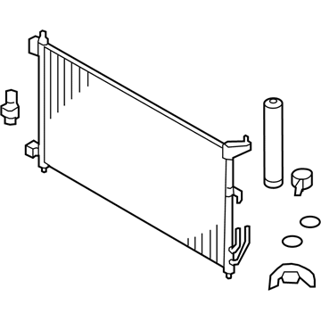 Nissan 92100-1FA0A Condenser & Liquid Tank Assy