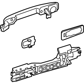 Nissan 80606-JB10A Handle, Outside