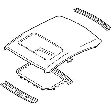 Nissan 73100-7Y031 Roof Assy