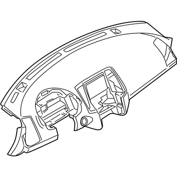 Nissan 68200-ZB012 Panel & Pad Assy-Instrument