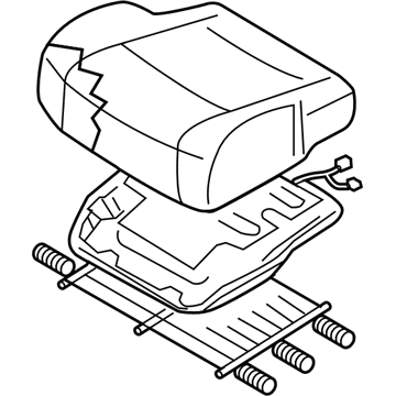 Nissan 88300-5Z000 Cushion Assy-Rear Seat