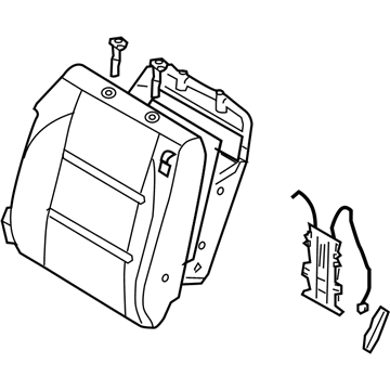 Nissan 87650-8S201 Back Assy-Front Seat