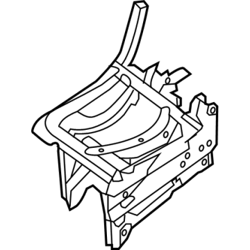 Nissan 88301-1PC0A Frame Assembly-Cushion, 2ND Seat RH