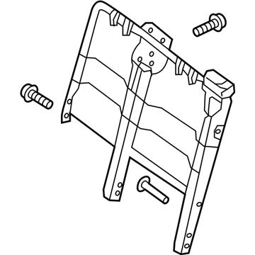 Nissan 88651-1PC1A Frame Assembly-Rear Seat Back LH