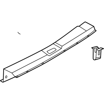 Nissan 84992-5MP0A PLATE-LUGGAGE,REAR