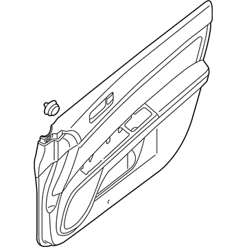 Nissan 80900-ET00C FINISHER Assembly Front Door RH