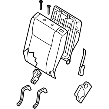 Nissan 88650-ZT50A Back-Rear Seat LH