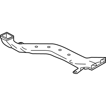 Nissan 27832-1JA0A Duct-Heater Floor Rear RH