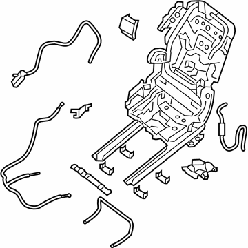 Nissan 88010-3JR1A Frame Rear LH Seat