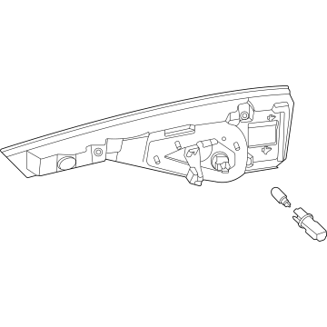 Nissan 26545-6TA0A Backup Lamp Assy-LH