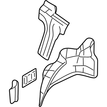 Nissan 76751-9E030 WHEELHOUSE Sub Assembly, LH