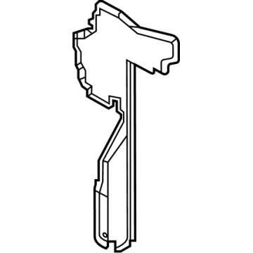 Nissan 21558-6RA0B AIR GUIDE-RADIATOR SIDE,RH