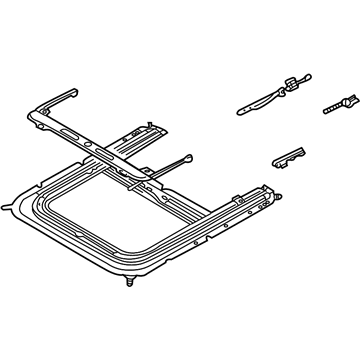 Nissan 91306-ZB010 Rail Complete-SUNROOF