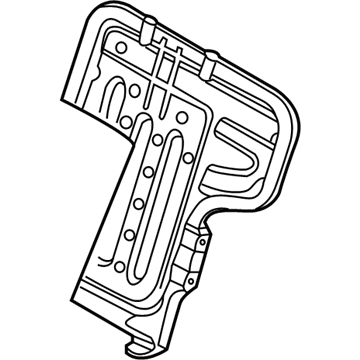 Nissan 88651-CA000 Frame Assembly-Rear Seat Back,L