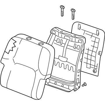 Nissan 87600-ZP21A Back Assy-Front Seat