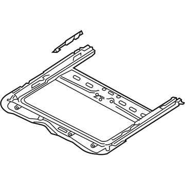 Nissan 91350-3JA2A Rail Assy-Sunroof