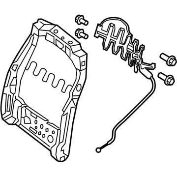 Nissan 87654-1PD0A Frame Assembly-Front Seat Back,LH