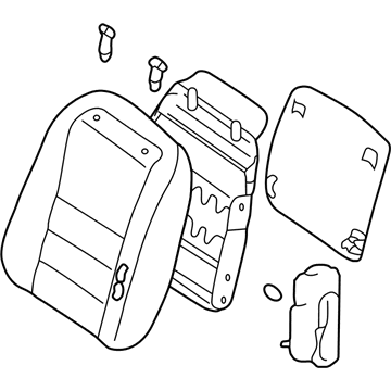 Nissan 87600-1Z001 Back Assy-Front Seat